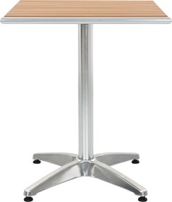 vidaXL τραπέζι Ασημί Αλουμίνιο και Πλαστικό