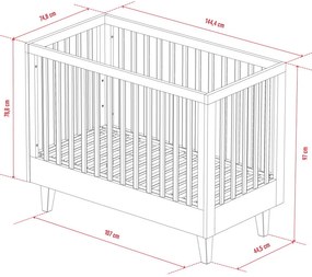 Βρεφικό κρεβάτι Lounge ΙΙ-Leuko