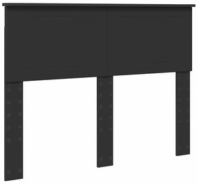 vidaXL Κεφαλάρι Μαύρη Οξυά 120 cm Επεξεργασμένο ξύλο