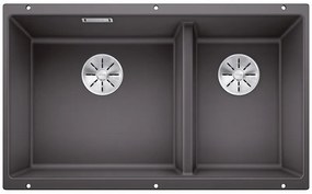 Blanco Subline 430/270-U Rock Grey SILGRANIT® PuraDur® Γρανιτένιος Νεροχύτης 80cm