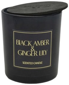 Αρωματικό Κερί Σε Δοχείο Black Amber &amp; Ginger Lily 833214 7x7x7,8cm Black Ankor Γυαλί