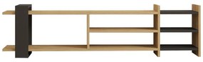 Έπιπλο τηλεόρασης Rinia oak - ανθρακί 153,60x26x40 εκ. 153.6x26x40 εκ.