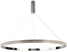 Φωτιστικό Οροφής 77-8165 Led 100cm Amarylis Chrome Homelighting Crystal, Metal