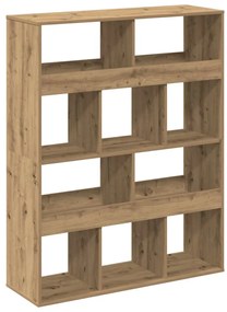 vidaXL Βιβλιοθήκη Αρτισιανή Δρυς 100x33x125,5εκ από Επεξεργασμένο Ξύλο