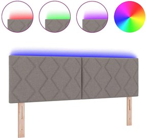 vidaXL Κεφαλάρι Taupe 160 cm ύφασμα