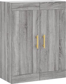 vidaXL Ντουλάπι Γκρι Sonoma 69,5 x 34 x 180 εκ. Επεξεργασμένο Ξύλο