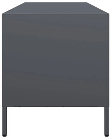 vidaXL Έπιπλο Τηλεόρασης Ανθρακί 135x39x43,5 εκ. Ατσάλι Ψυχρής Έλασης