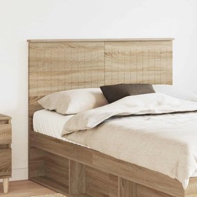 vidaXL Κεφαλάρι με κεφαλάρι Δρύς Sonoma 135 cm Επεξεργασμένο ξύλο