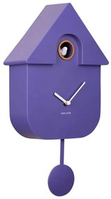 Ρολόι Τοίχου KA5768PU Modern Cuckoo Bright Purple Karlsson Plastic