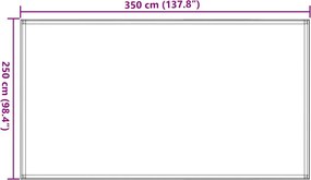 vidaXL Χαλί Σκηνής Σκούρο Πράσινο 250 x 350 εκ.
