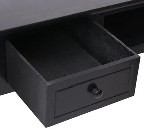vidaXL Γραφείο Μαύρο 110 x 45 x 76 εκ. Ξύλινο