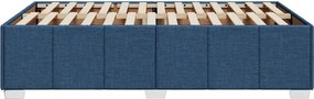 vidaXL Πλαίσιο κρεβατιού χωρίς στρώμα μπλε 120x200cm ύφασμα
