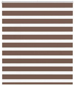 vidaXL Ζέβρα τυφλή Καφέ Πλάτος υφάσματος 115,9 εκ. Πολυεστέρας