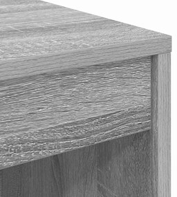 vidaXL Γραφείο Γκρι sonoma 70 x 40 x 76 εκ. Επεξεργασμένο ξύλο