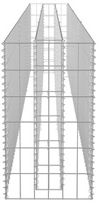 vidaXL Συρματοκιβώτιο-Γλάστρα Υπερυψωμένη 270x30x60 εκ. Γαλβ. Χάλυβας