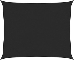 vidaXL Πανί Σκίασης Μαύρο 2,5 x 3 μ. από HDPE 160 γρ./μ²