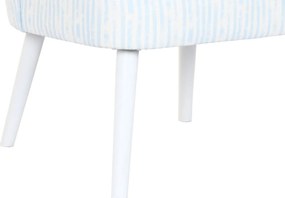 Πολυθρόνα DKD Home Decor 73 x 67 x 85 cm Μπλε Ξύλο Λευκό