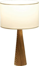 Επιτραπέζιο φωτιστικό Kalito pakoworld ivory-καφέ Φ24x45εκ