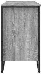 vidaXL Ντουλάπι Νιπτήρα Μπάνιου Γκρι Sonoma 91x35x60 εκ. Επεξ. Ξύλο