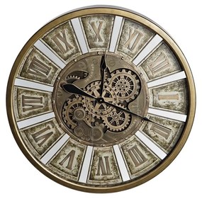 Ρολόι Τοίχου DKD Home Decor Γρανάζι Χρυσό Σίδερο 72 x 8,5 x 72 cm