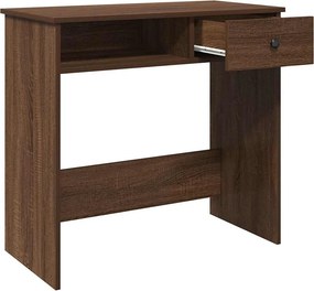 vidaXL Γραφείο Καφέ Δρυς 80 x 40 x 75 εκ. από Επεξεργασμένο Ξύλο