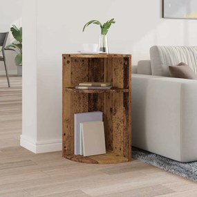 vidaXL End Table Παλιό ξύλο 29,6 x 29,6 x 60 εκ Επεξεργασμένο ξύλο