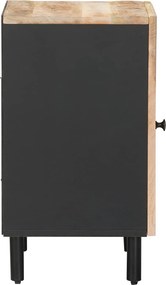 vidaXL Ντουλάπι Μπάνιου Καφέ και Μαύρο 38 x 33,5 x 58 εκ.