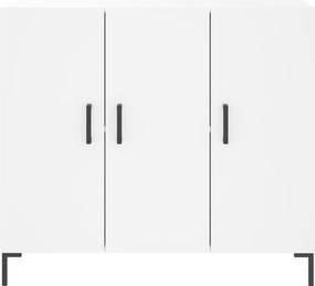 vidaXL Μπουφές Λευκός 90 x 34 x 80 εκ. από Επεξεργασμένο Ξύλο