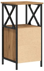vidaXL Κομοδίνο Artisan Oak 34x35,5x70 cm Κατασκευασμένο ξύλο