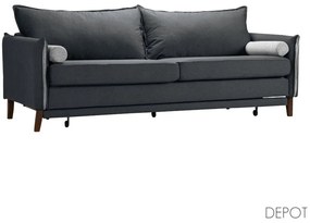 Καναπές-Κρεβάτι Commodo 71-0037 Τριθέσιος 230x81x88cm Anthracite-Grey