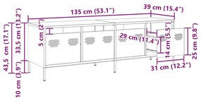 ΈΠΙΠΛΟ ΤΗΛΕΟΡΑΣΗΣ ΡΟΖ 135X39X43,5 ΕΚ. ΑΤΣΑΛΙ ΨΥΧΡΗΣ ΈΛΑΣΗΣ 851305