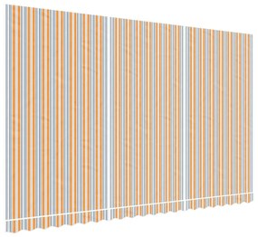 vidaXL Τεντόπανο Ανταλλακτικό Ριγέ Πολύχρωμο 5x3 μ.