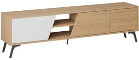 Έπιπλο Τηλεόρασης Fiona 776HMS3107 180x35,6x48cm Oak-White