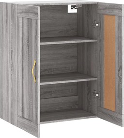 vidaXL Ντουλάπι Επιτοίχιο Γκρι Sonoma 69,5 x 34 x 90 εκ. Επεξεργ. Ξύλο