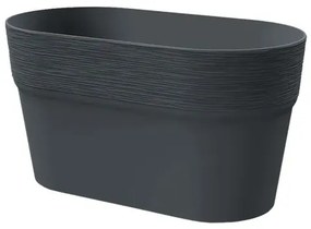 MarHome ΖΑΡΝΤΙΝΕΡΑ ΑΝΘΡΑΚΙ FURU ΟΒΑΛ 27.5x14.5x14.8cm 10/40ΚΙΒ  09-DFA275-S433