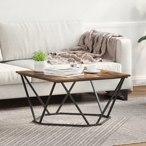 vidaXL Τραπέζι Σαλονιού Καπνιστό Δρυς 80x80x45 εκ Κατασκευασμένο Ξύλο