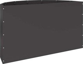 vidaXL Γλάστρα Μαύρο 90 x 45 x 50 εκ. Ατσάλι
