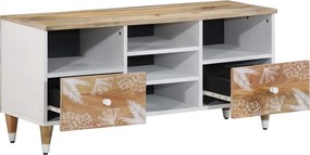 ντουλάπι τηλεόρασης vidaXL 100x33,5x46 cm μασίφ ξύλο Mango
