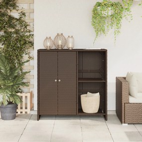 vidaXL Ντουλάπα αποθήκευσης Καφέ 100x36x102 εκ Ρατάν