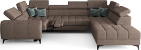 Γωνιακός καναπές Calyra Max I Relax-Καφέ-Δεξιά