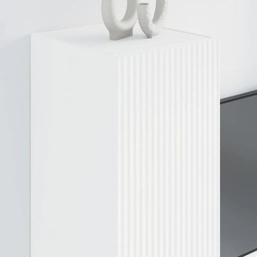 vidaXL Ντουλάπι Τηλεόρασης Τοίχου 2 pcs Λευκό 30 x 31 x 80 εκ.