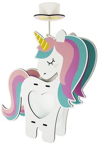 Φωτιστικό Οροφής Παιδικό Unicorn 41597 E27 36,5x33cm Multi Ango