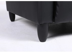 Πολυθρόνα Ανακλινόμενη ArteLibre ATRIA Μαύρο PU 67.5x90x104cm