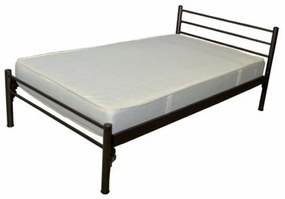 Κρεβάτι διπλό μεταλλικό σε χρώμα μαύρο 140x190