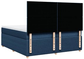 ΚΡΕΒΑΤΙ BOXSPRING ΜΕ ΣΤΡΩΜΑ ΜΠΛΕ 200X200 ΕΚ. ΥΦΑΣΜΑΤΙΝΟ 3294462