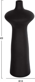 ΕΠΙΤΡΑΠΕΖΙΟ ΚΕΡΑΜΙΚΟ ΔΙΑΚΟΣΜΗΤΙΚΟ SCEPTER HM4636.02 ΜΑΥΡΟ ΜΑΤ Φ18x49Υεκ