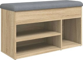 vidaXL Παπουτσοθήκη Sonoma Δρυς 82x32x45,5 εκ. από Επεξεργασμένο Ξύλο