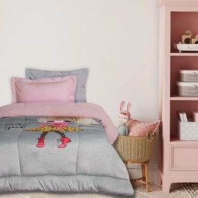 Κουβερτοπάπλωμα Παιδικό 4971 Pink-Grey Das Home Μονό 160x220cm Πολυέστερ