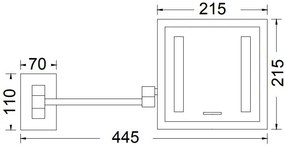 Καθρέπτης μεγεθυντικός Eurorama Standard Hotelia