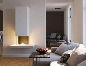 Επιτοίχιο Tζάκι Riff Tenderflame με διάρκεια καύσης 3 - 4 ώρες, χωρητικότητα δεξαμενής 1000ml και διαστάσεις 100x40x173cm - White